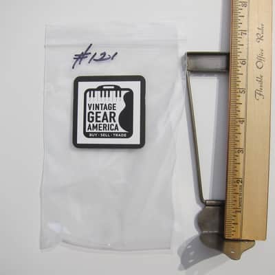 Harmony & Silvertone Archtop & Flat Top Guitar Tailpiece Authentic Vintage Part Circa-1950s-1960s-Nickel Silver image 6