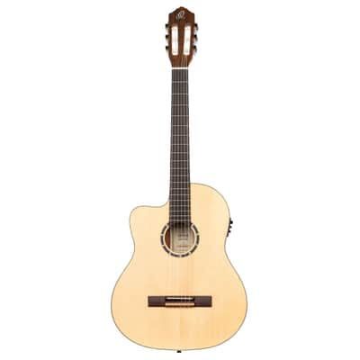Ortega RCE125L SN NT Small Neck Thinline Natural Lefthand - Lefthand Classical Guitar image 1