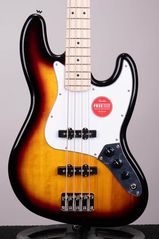Squier Affinity Series Jazz Bass – 3-Color Sunburst with Maple Fingerboard image 1