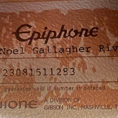 Epiphone Noel Gallagher Signature Riviera 2023- Dark Wine Red image 5