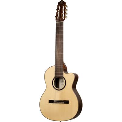 Ortega RCE158RW-8 Performer Series Solid Spruce Top Okoume Neck 4/4 Size Cutaway Nylon 8-String Classical Acoustic-Electric Guitar w/Pro Gig Bag image 6