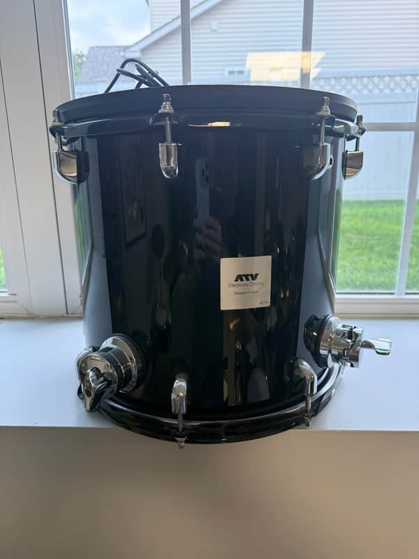 ATV aDrums aD-T13 13" Electronic Floor Tom 2010s - Black image 1