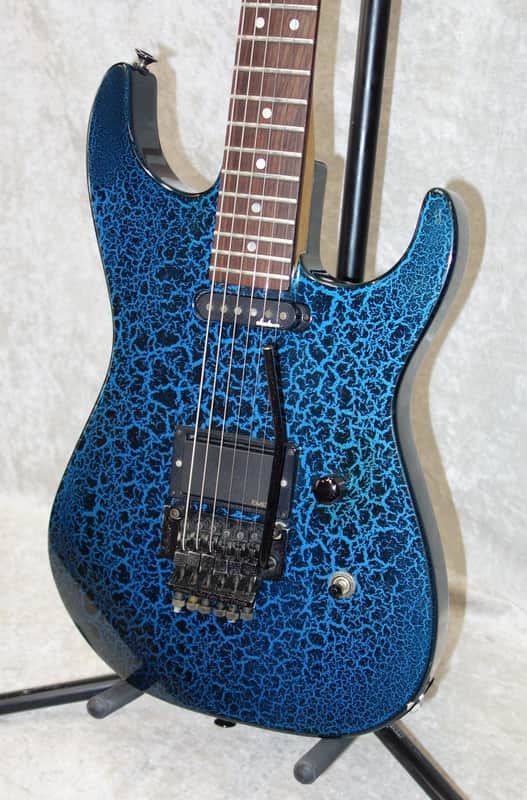 1988 USA Jackson HS Dinky in Crackle Blue signed by Grover Jackson
