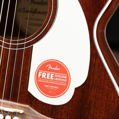 Fender California Standard Monterey E Acoustic/Electric Guitar - Natural Sapele image 14