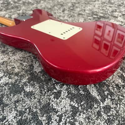Fender Cyclone Deluxe Series 2001 MIM Candy Apple Red Rosewood Fretboard Guitar image 16