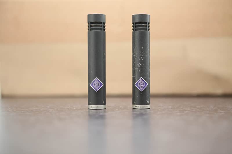 Neumann KM 84 Small Diaphragm Condenser Microphone Stereo Pair 1982 (Sequential SN) - Matte Black image 1