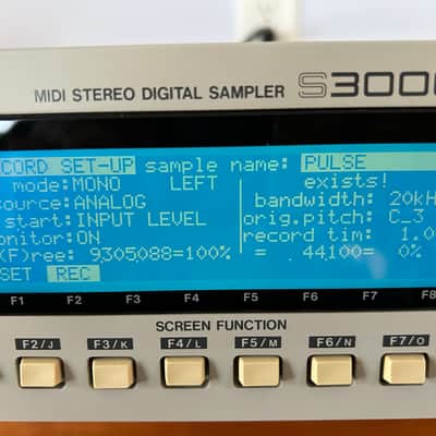 Akai S3000XL MIDI Stereo Digital Sampler New Screen, 8 outs-more
