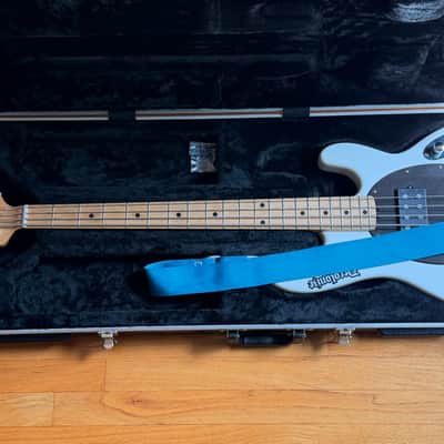 Ernie Ball Music Man Stingray 4 2EQ 1992 - Trans Teal | Reverb Ernie Ball Music Man Stingray 4 2EQ 1992 - Trans Teal | Reverb