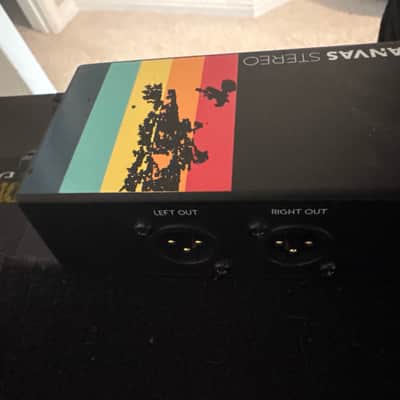 Walrus Audio Canvas Stereo Dual Line Isolator Direct Box 2022 - Present - Black w/ Rainbow Graphic image 3