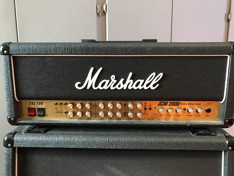 Marshall JCM2000 TSL100 & 1960Aキャビネット Marshall TSL 100 JCM 2000 Head & 1960 Vintage 4x12 Cab | Reverb