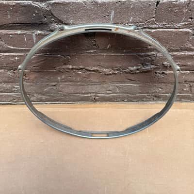 Unbranded 15" 8-Lug Drum Hoop / Rim – Chrome-Plated Steel – Vintage Replacement Part – Fair Condition image 5
