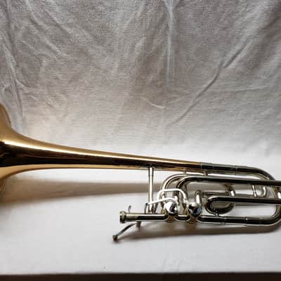 Olds Custom Crafted P-24G Bass Trombone - Double Independent Triggers image 4