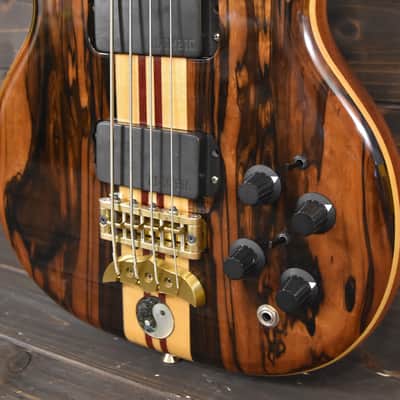 Alembic Stanley Clarke Signature Deluxe short scale 4 string Bass Macassar Ebony - VIDEO DEMO image 12