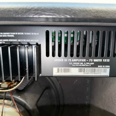 Line 6 Spider III 30 30-Watt 1x12" Digital Modeling Guitar Practice Amp 2006 - 2009 - Black image 5