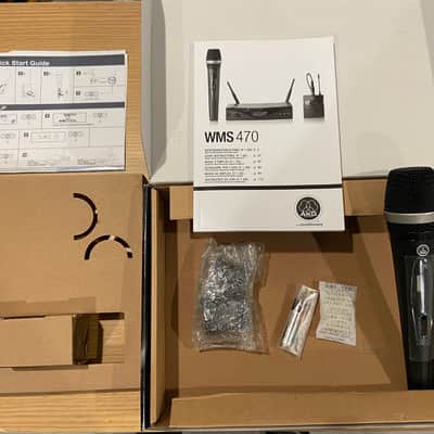 AKG HT470 CSCHTX/D Wireless Handheld Microphone - Freq: 500.100 - 530.500 MHz HT470 - Black image 2