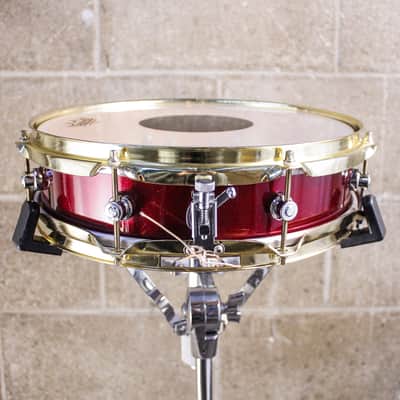 Neil Peart's DW 3.5" x 13" Red Sparkle Lacquer Snare Drum image 12