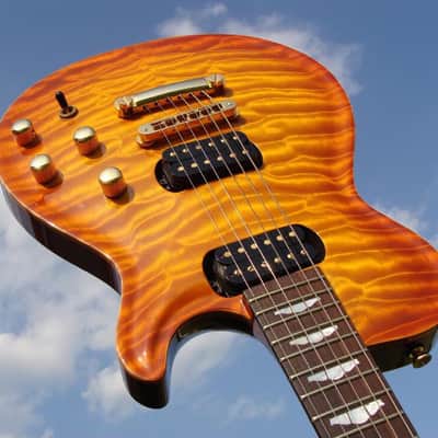 Zion Phil Keaggy Primera Honey Burst - ONE of only 10 made - Seymour Duncan Custom Shop - Quilt top image 1