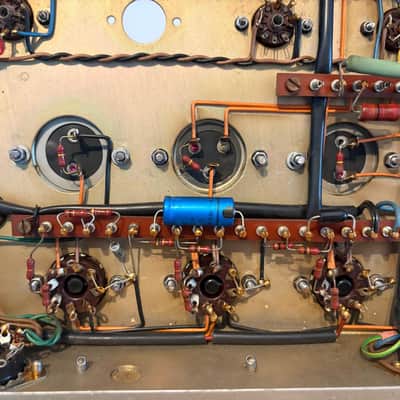 Very Early 1972  Hiwatt DR103 Custom 100 2-Channel 100-Watt Guitar Amp Head  - Black- one owner image 8