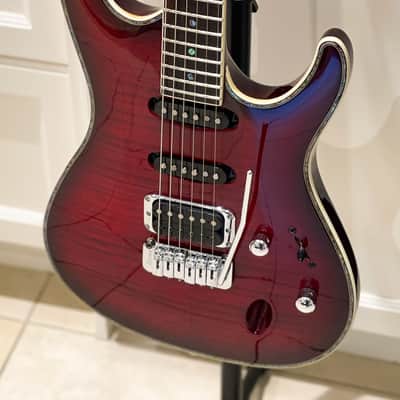 Ibanez SAS36FM In Transparent Red Sunburst image 6