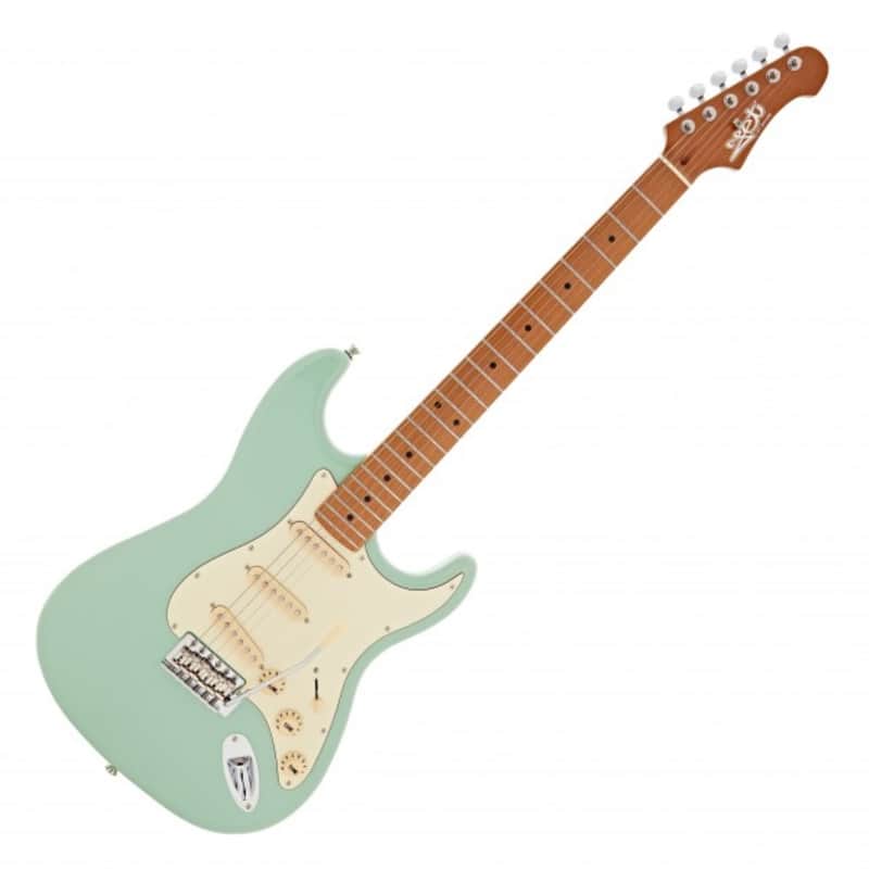 JET Guitars S-300 Electric Guitar SSS - Seafoam Green, Roasted Maple Fingerboard image 1