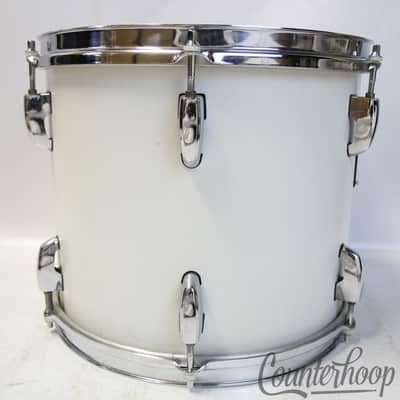 Pearl Masters Custom 12x10"Tom Drum Opal White Lacquer 8Ply 100%Maple Vintage90s imagen 5