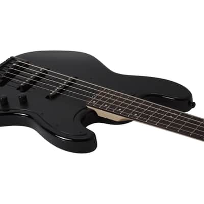 Schecter J-5 5-String Electric Bass - Gloss Black image 8