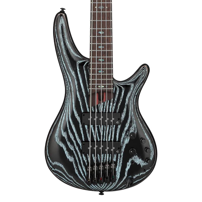 Used Ibanez SR1325SB SR Premium 5-String Bass Guitar w/Bag - Aqua Wave Low Gloss image 1