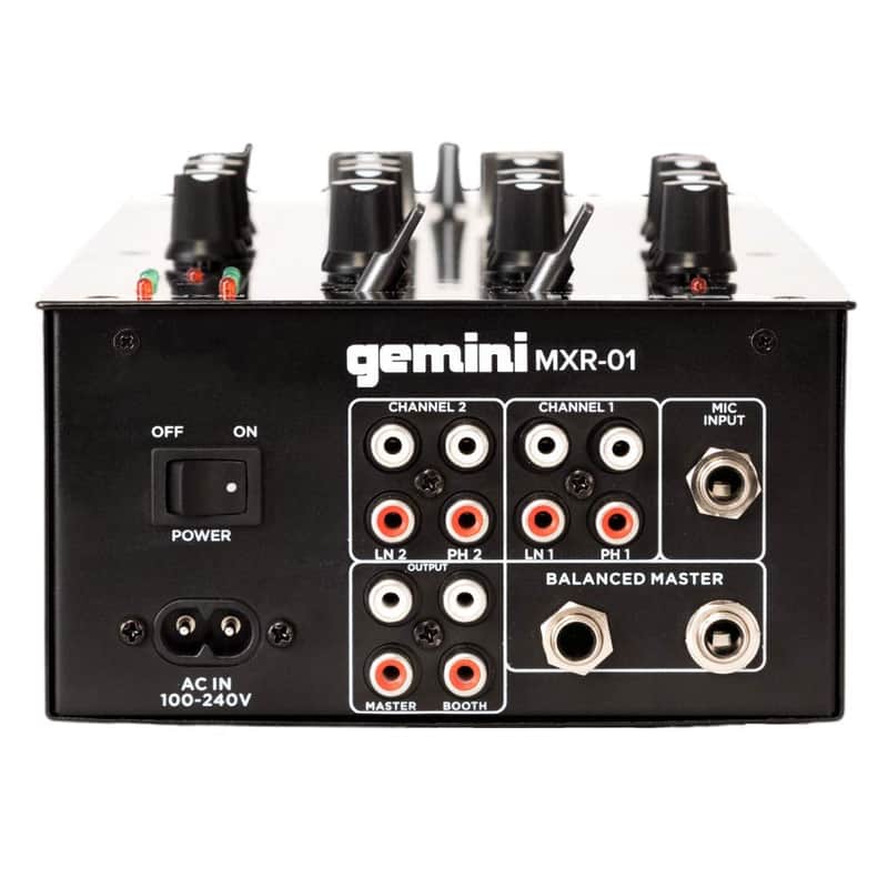 Gemini MXR-01 2-Channel DJ Mixer | Reverb