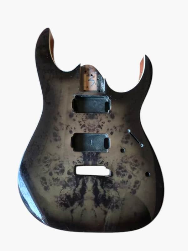 HH Basswood Guitar Body with Quilted Maple Top image 1