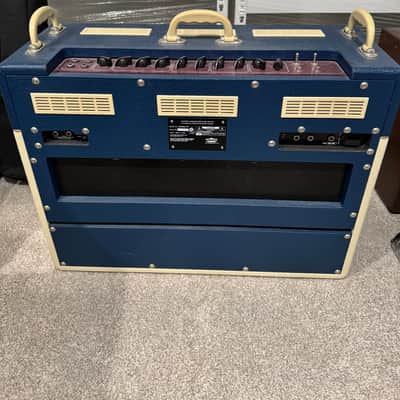 Vox AC30C2-TV-BC Limited Edition 2-Channel 30-Watt 2x12" Guitar Combo 2014 - Blue and Cream image 3