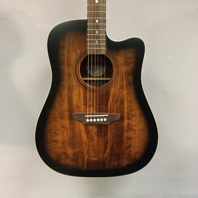 Luna Art Vintage Dreadnought Acoustic/Electric Guitar image 1
