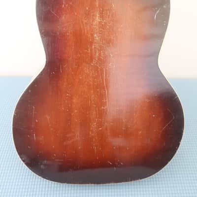 Vintage 1930s Oahu M65 Square Neck Lap Steel Hawaiian Big Body Guitar Very Clean Oahu Harmony Kay Works Great Comes With Original Bridge & Wooden Peg Parts! image 4
