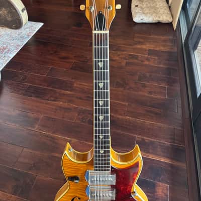 Airline Barney Kessel 1960s - Flame Maple image 6