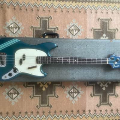 Collector 1968 Fender Mustang Bass Competition Burgundy One Owner image 8