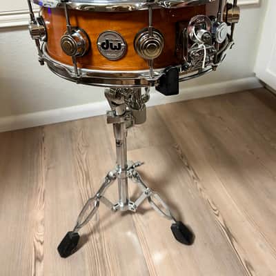 DW Collector's Series Cherry Standard 5x14 Snare Drum 2012 - Natural Gloss Lacquer w/ Hard Case image 8