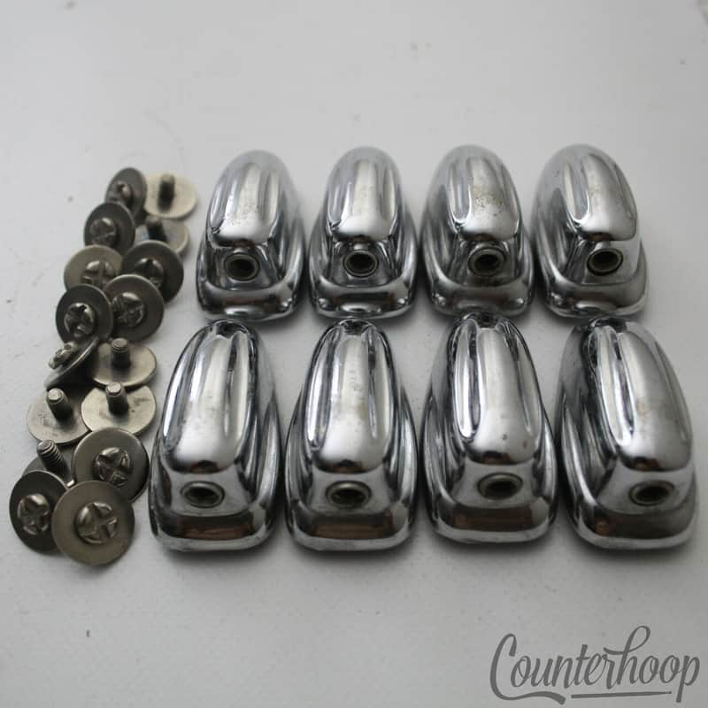 Slingerland 8x Small Sound/Radio King Lugs Tom Drum Chrome Nickel Screws 50s US image 1