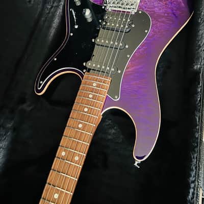 Suhr Translucent Purple Waterfall Burl Standard Custom Shop image 9