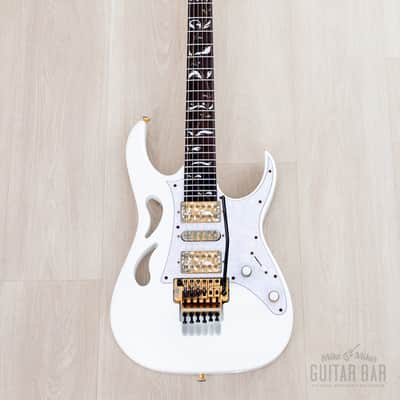 2020 Ibanez Steve Vai signature PIA3761 Paradise In Art Stallion White w/ Case, Tags image 2