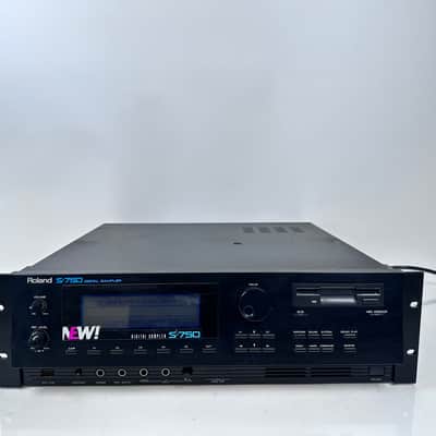 1991 Rare Roland S-750 Digital Sampler Rack Unit image 3