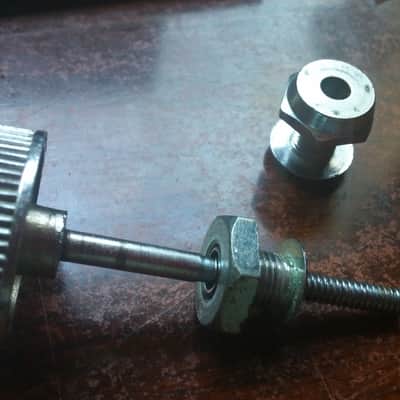 Slingerland VINTAGE Zoomatic Clamshell Snare DRUM Strainer PARTS Throw Off Control KNOB with RARE NUT 50s 60s image 4