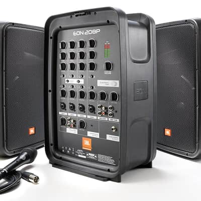 JBL EON-208P Portable 8&rdquo; 2-Way PA with 8-Channel Active Mixer And Bluetooth image 1