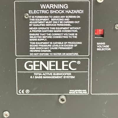 Genelec 7073A Four-Way 12" Long Throw Active Subwoofer for Monitoring image 8