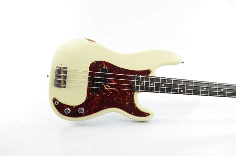 Fender 1962 Precision Bass Relic Olympic White Justin Meldal-Johnsen #32892 image 1