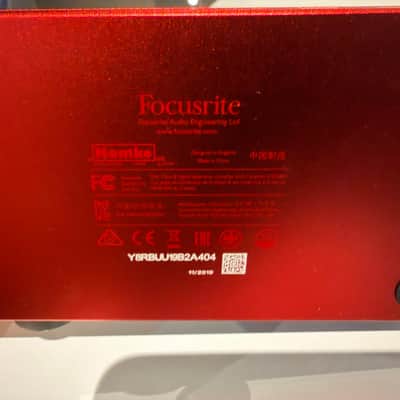 Focusrite Scarlett Solo 3rd Gen USB Audio Interface 2019 - Present - Red / Black image 3