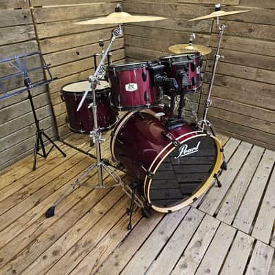Drum Kit Pearl Export EX, Red Complete USED! RKEXT230726 image 5