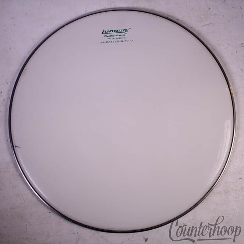 Ludwig 17" Vintage 70s Tom Drum Head Block Logo WeatherMaster PA-Batter db-1000 image 1