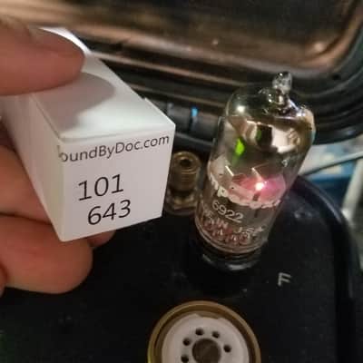 Amperex 6922 tNOS AT1000 TESTED Vacuum Tube Rare D getter PQ Premium Quality USA Gold Pins E88CC dual triode 1958-1961 image 4