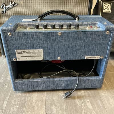 Supro 1622RT Tremo-Verb 25W 1x10 Combo 2015 - Present - Blue Rhino Used plus foot switch image 5