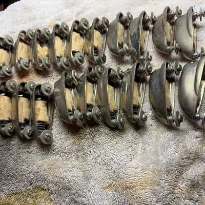 Slingerland Radio King Bass Drum Lugs (20 total!) 1950s - Nickel image 3