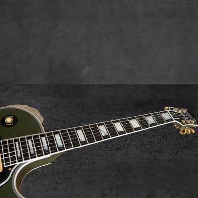 2026 Gibson Custom Shop Les Paul Custom VOS – Olive Drab w/ Gold Hardware image 5